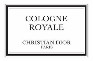 COLOGNE ROYALE CHRISTIAN DIOR PARIS logo