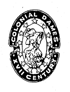 ·COLONIAL DAMES··XVII CENTURY· logo