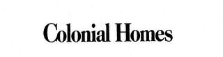 COLONIAL HOMES logo