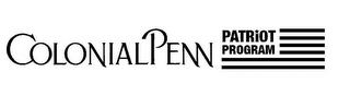 COLONIAL PENN PATRIOT PROGRAM logo