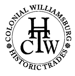 COLONIAL WILLIAMSBURG HISTORIC TRADES CWHT logo