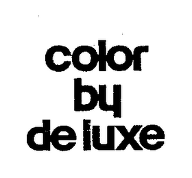 COLOR BY DE LUXE