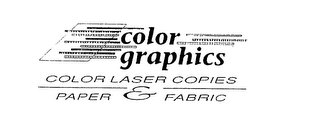 COLOR GRAPHICS COLOR LASER COPIES PAPER & FABRIC logo