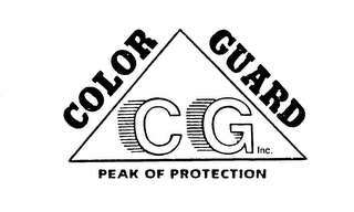 COLOR GUARD CG PEAK OF PROTECTION logo