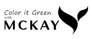 COLOR IT GREEN WITH MCKAY logo