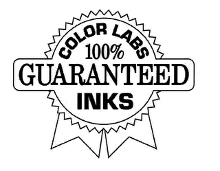 COLOR LABS 100% GUARANTEED INKS logo