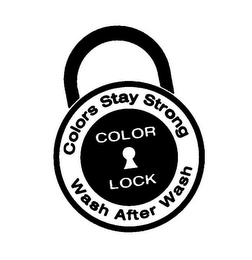 COLOR LOCK COLORS STAY STRONG WASH AFTERWASH logo