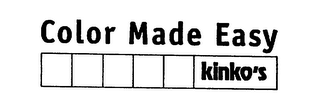 COLOR MADE EASY KINKO'S logo