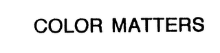 COLOR MATTERS logo