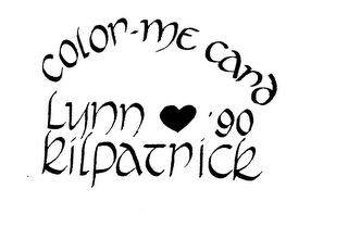 COLOR-ME CARD LYNN KILPATRICK '90 logo