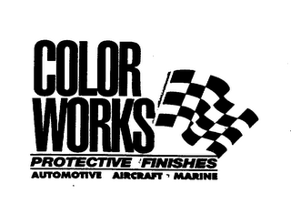 COLOR WORKS PROTECTIVE FINISHES AUTOMOTIVE AIRCRAFT MARINE logo