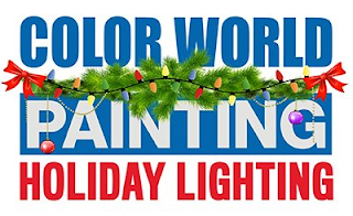 COLOR WORLD PAINTING HOLIDAY LIGHTING logo