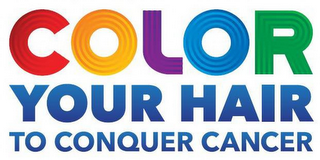 COLOR YOUR HAIR TO CONQUER CANCER logo
