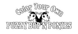 COLOR YOUR OWN FUZZY BOP'N PONIES logo
