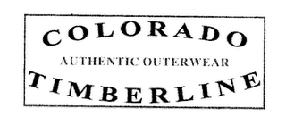 COLORADO AUTHENTIC OUTERWEAR TIMBERLINE logo