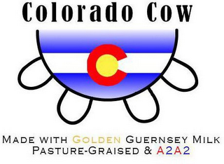 COLORADO COW C MADE WITH GOLDEN GUERNSEY MILK PASTURE-GRAISED & A2A2 logo