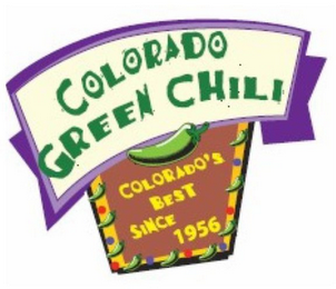 COLORADO GREEN CHILI COLORADO'S BEST SINCE 1956 logo
