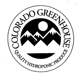 COLORADO GREENHOUSE QUALITY HYDROPONIC PRODUCE logo