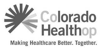 COLORADO HEALTHOP MAKING HEALTHCARE BETTER. TOGETHER. logo