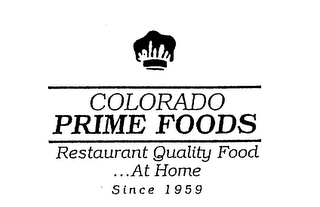 COLORADO PRIME FOODS RESTAURANT QUALITY FOOD...AT HOME SINCE 1959 logo