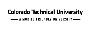 COLORADO TECHNICAL UNIVERSITY A MOBILE FRIENDLY UNIVERSITY logo