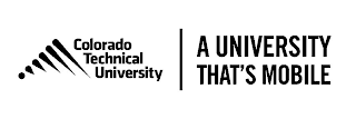 COLORADO TECHNICAL UNIVERSITY A UNIVERSITY THAT'S MOBILE logo