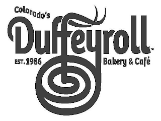 COLORADO'S DUFFEYROLL EST. 1986 BAKERY & CAFE logo