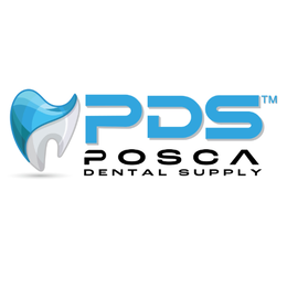 COLORED TOOTH WITH ABBREVIATION PDS AND THEN OUR COMPANY NAME BELOW IT , POSCA DENTAL SUPPLY logo