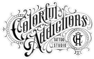 COLORFUL ADDICTIONS TATTOO STUDIO CA logo