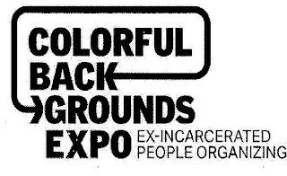 COLORFUL BACK GROUNDS EXPO EX-INCARCERATED PEOPLE ORGANIZING logo