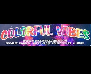 COLORFUL VIBES LOCALLY OWNED GIFTS, GLASS, COLLECTIBLES & MORE. logo