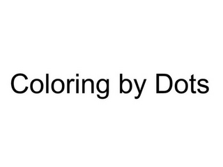 COLORING BY DOTS logo