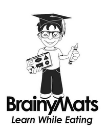 COLORS AND SHAPES BRAINYMATS LEARN WHILE EATING logo