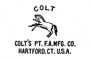 COLT COLT'S PT.F.A.MFG. CO. HARTFORD.CT. U.S.A. logo