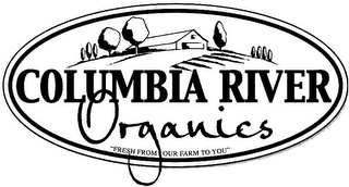 COLUMBIA RIVER ORGANICS "FRESH FROM OUR FARM TO YOU" logo