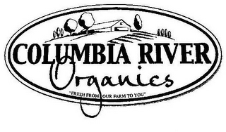 COLUMBIA RIVER ORGANICS "FRESH FROM OURFARM TO YOU" logo