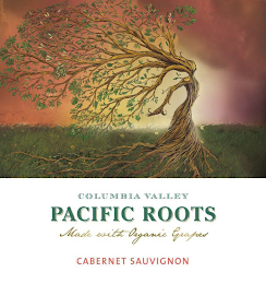 COLUMBIA VALLEY PACIFIC ROOTS MADE WITH ORGANIC GRAPES CABERNET SAVIGNON logo