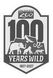 COLUMBUS ZOO 100 YEARS WILD 1927-2027 logo
