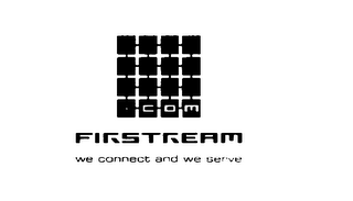 COM FIRSTREAM WE CONNECT AND WE SERVE logo