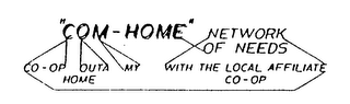"COM-HOME" NETWORK OF NEEDS CO-OP OUTA MY HOME WITH THE LOCAL AFFILIATE CO-OP logo