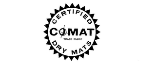 COMAT CERTIFIED DRY MATS TRADE MARK logo
