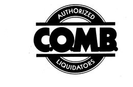 C.O.M.B. AUTHORIZED LIQUIDATORS logo