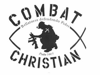 COMBAT CHRISTIAN BELLATORES DEFENDENDO FIDEI PSALM 144:1 logo