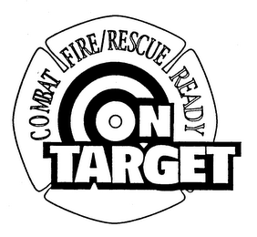 COMBAT FIRE/RESCUE READY ON TARGET logo