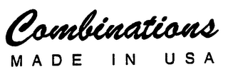 COMBINATIONS M A D E  I N  U S A logo