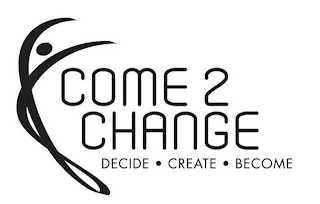COME 2 CHANGE DECIDE · CREATE · BECOME logo
