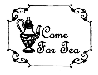 COME FOR TEA logo