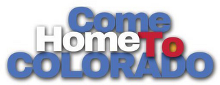 COME HOME TO COLORADO logo
