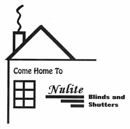 COME ON HOME TO NULITE BLINDS AND SHUTTERS logo