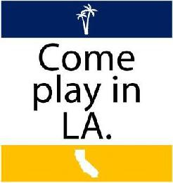 COME PLAY IN LA. logo